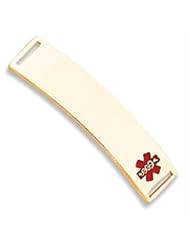 14k Gold Medical Jewelry ID Plate