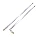 Fancasee (2 Pack) AM FM Radio Antenna Stainless Steel 4-Sections Telescopic Radio Antenna for AM FM Radio Receiver TV and More (24 inch)