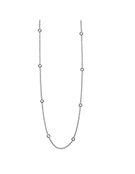 18K White Gold Diamond By The Inch Blank Necklace 18 Inch