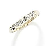 Image of 9ct Yellow Gold 0.05ct Diamond Eternity Ring