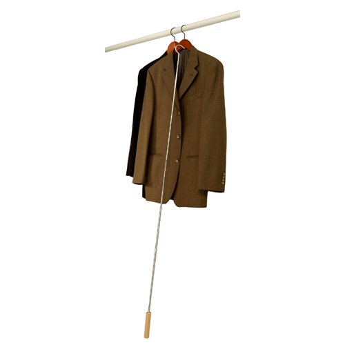 Chrome Adjustable High Reach Shepard's Hook up to 5' Home Wardrobe Garment Closet
