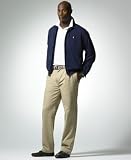 Polo Ralph Lauren Big & Tall Bi-Swing Windbreaker, Classic-Fit Short Sleeve Mesh Polo Shirt & Fashion Andrew Pleated Chino Pants