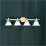Thomas Lighting M1764-70 Polished Brass / Chrome Reatta Transitional 4 Light 34.5" Wide Bathroom Fix