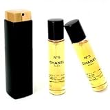 Chanel No.5 Eau De Toilette Purse Spray And 2 Refills ( Limited Edition ) - 3x20ml