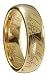 Lord Of The Rings Comfort Fit Tungsten 18K Gold Plated The One Ring - Size N