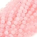 Rose Quartz Gemstone Round Pink Beads 6mm 15.5 Inch Strand