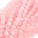 Rose Quartz Gemstone Round Pink Beads 6mm 15.5 Inch Strand