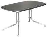 Kettler Alu-Klapptisch 140x90cm oval graphit/graphit