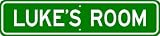 LUKE ROOM SIGN - Personalized Gift Boy or Girl, Aluminum