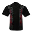 Spider Web embroidered biker shirt, black, Venom, Dragonfly