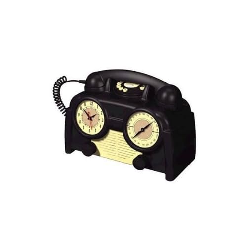 US Basic AM/FM Retro Clock Radio Phone WaWaalyAnjimm