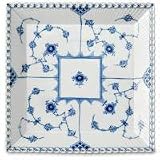Royal Copenhagen Blue Fluted Full Lace Square Plate - Large