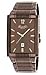 Kenneth Cole New York Men's KC9046 Classic Analog Brown Ion-Plating Rectangle Watch