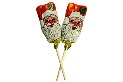 Milk Chocolate Santa Pops 24 Pack by RM Palmer
