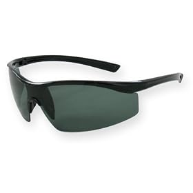 SOS Polar Max Shiny Black South Beach Sunglasses w/Tac Polarized Smoke 1mm Lens