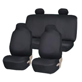 On Sale......univerisal Car Seat Cover Full Set Solid Black Fb102
