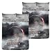 Childrens/Kids Twilight Eclipse DOUBLE Reversible Quilt/Duvet Cover Bedding Set (Full Bed) (Grey)