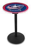 36" Columbus Blue Jackets Counter Height Pub Table - Round Base