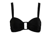Body I.D. Black Bandeau Bikini Top w/ Square Details