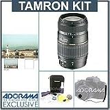 Tamron 70-300mm f/4-5.6 Di LD 1:2 AF Macro Pentax AF Mount Lens Kit, 6 Year USA Warranty, with Tiffen 62mm UV Filter, Lens Cap Leash, Professional Lens Cleaning Kit