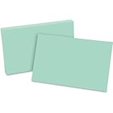 Oxford Unruled Index Cards, 5 x 8 Inches, Green, 100 per Pack (7520-GRE)