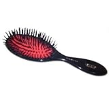 Isinis Large Black Handle Pure Boar Bristle Hair Brush - Sanglier - Made In France