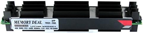 4GB DDR2 PC2-6400F 800MHz ECC Fully Buffered 2Rx4 FB-DIMM (240 PIN) w/ Heatspreaders for Apple MAC computers 4 GB Memory RAM