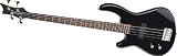Dean Edge 09 Left - Handed Electric Bass Guitar, Black - B001NFI7YW