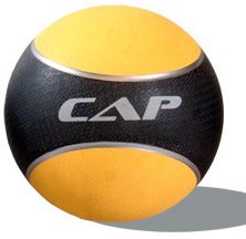 CAP 8 lb. Rubber Medicine Ball - Yellow