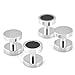 Sirius Jewelry Men's Collection Silver Black Tuxedo Wedding Shirt Stud Set