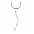 Journey Diamond Five Stone String Pendant Necklace