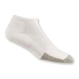 Thorlo Moderate Cushion Micro-Mini Crew Tennis Socks with THORiLONi and CoolMaxi - White/Grey - T2CCU