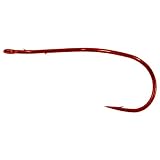Mustad 33862 Ultra-Point Slow Death Crawler Hook Size 4; Red (R)