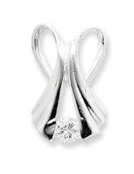Sterling Silver CZ Slide
