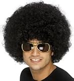 Perücke Lockenkopf Schwarz Afro Afroperücke