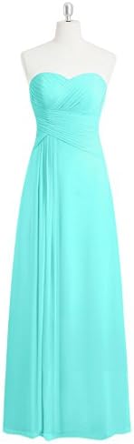 Emyrin Chiffon Spa Bridesmaid Dresses Floor-length A-line A Sweetheart Neckline