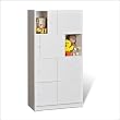 Sliding Door Cabinet In Oak Finish By Prepac Furniture