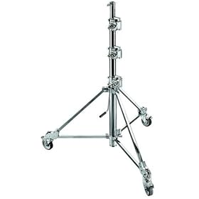 Avenger B7047CS Steel Crank -UP Strato Safe Stand 47 with 3 Sections and Braked Wheels (Chrome)