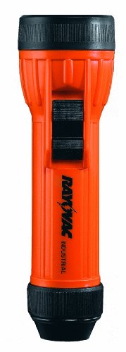 Rayovac IN2-MS Industrial Flashlight, with Safety Head and Ring Hanger, Orange
