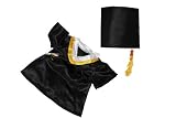 Graduation Cap & Gown Outfit Teddy Bear Clothes Fit 14" - 18" Build-a-bear, Vermont Teddy Bears, and Make Your Own Stuffed Animals