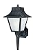 Westinghouse 64495 Energy Star One-Light Outdoor Wall Lantern, Black with Frosted Textured Acrylic Panels