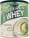 Biochem 100 Greens and Whey Protein Powder - Vanilla - 227-Ounce