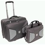 Sharper Image Airwerks Collection Horizontal Brief Case Trolley with Day Bag (up to 17)