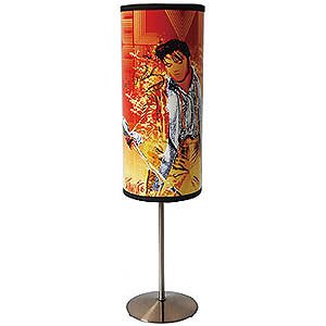 Gold Tux Elvis Presley Cylinder Retro Decor Lamp