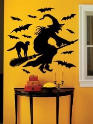 Martha Stewart Halloween Witch Wall Cling