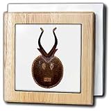 African Art - African Mask - Tile Napkin Holders