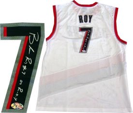 Brandon Roy Autographed Portland Trail Blazers White Replica Jersey