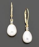 14k Gold Cultured Freshwater Pearl Earrings