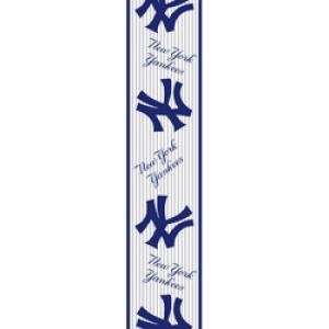 Kurt Adler 2-1/2-Inch by 10 Yard New York Yankees Double Wire Woven Ribbon