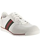 31eO08w2O5L. SL160  Gucci white nylon and suede web stripe sneakers